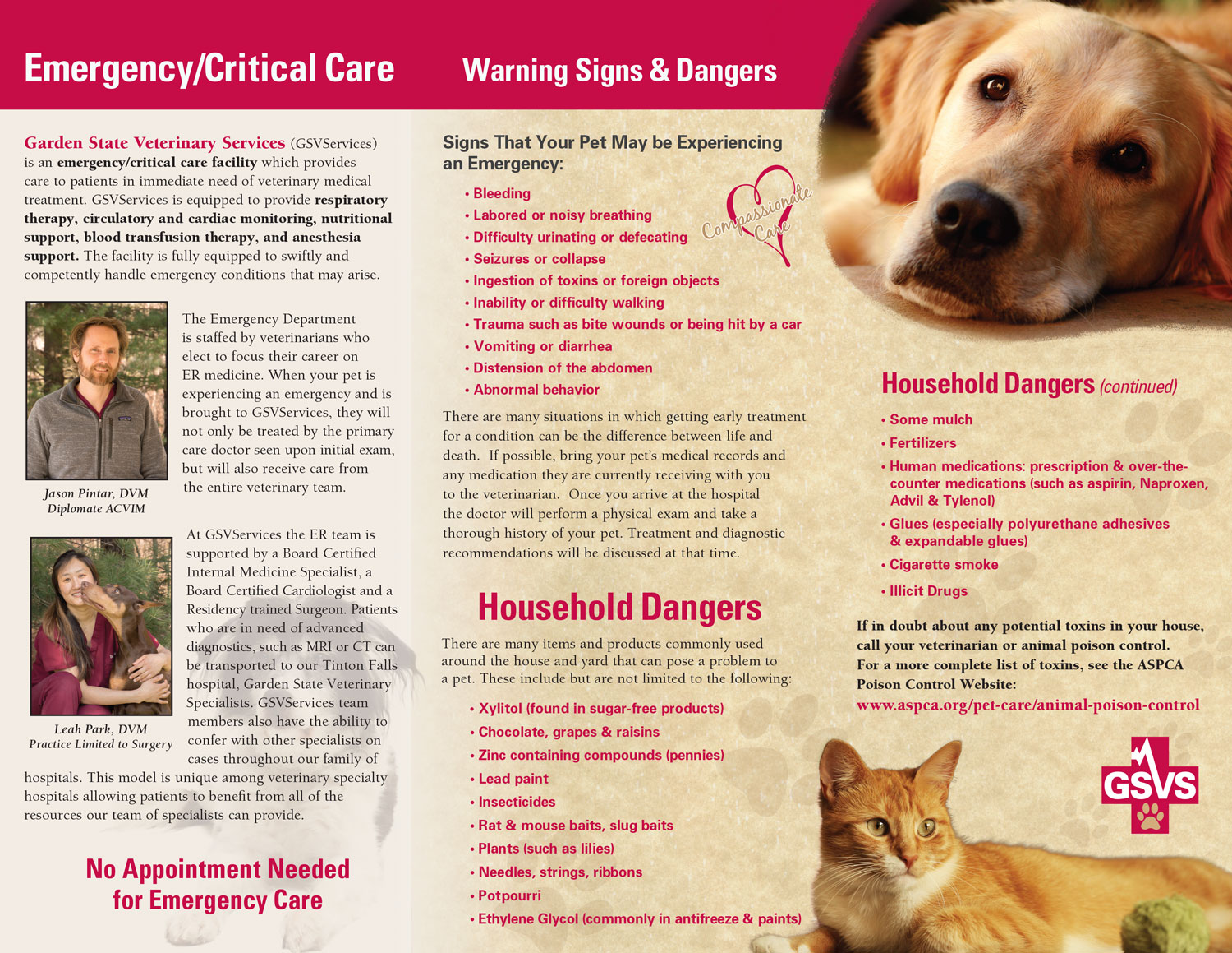 Emergency/Critical Care Brochure_Inside